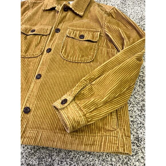 L.L. Bean Signature Classic Corduroy Chore Jacket, Button-Up Beige,‎ Women’s M - Picture 2 of 8